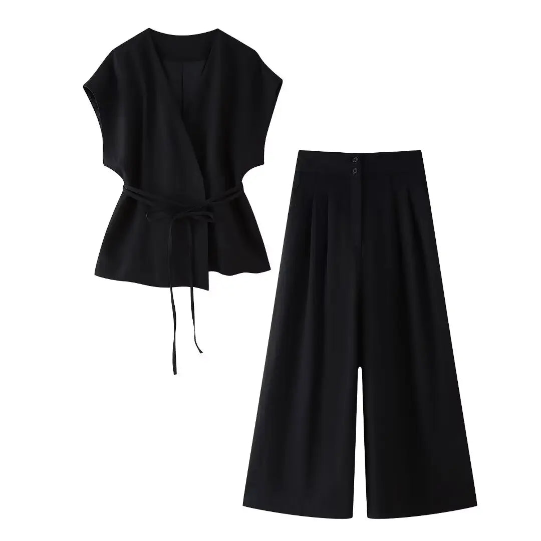 Lia Soft Elegant Pants, view 2 - Elena Harper