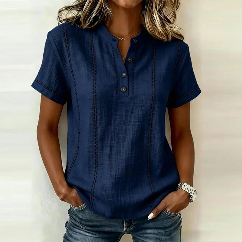 Jemma Soft Crepe Blouse, view 10 - Elena Harper