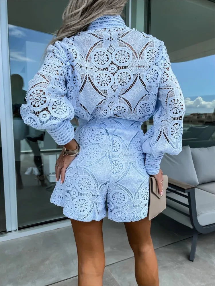 Amelina Elegant Lace Set - Elena Harper