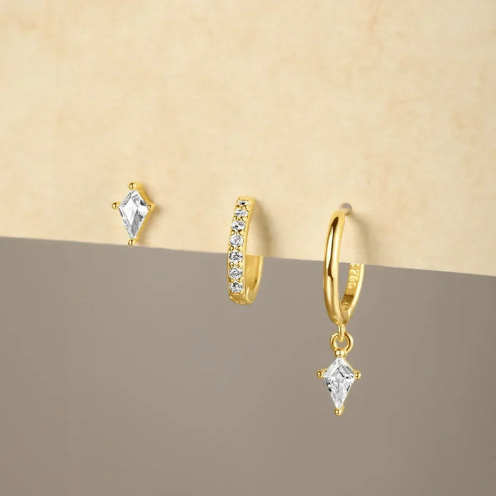 Azaria Earring Set with Pendant, view 4 - Elena Harper