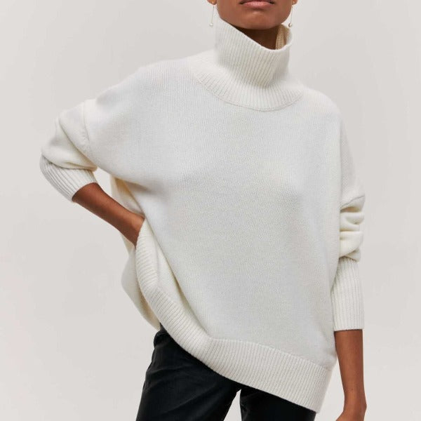 Elena | Relaxed Turtleneck Knit Sweater