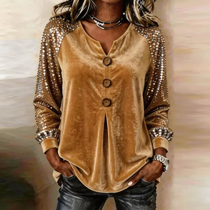 Sparkly Velvet Top for Women