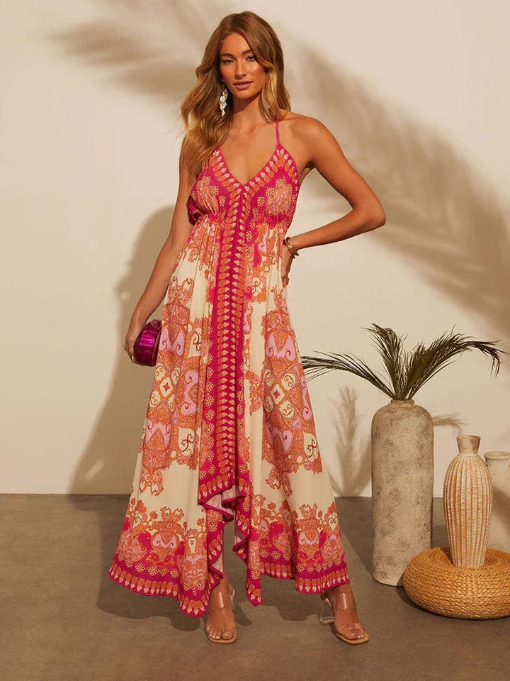 Valeria Bohemian Maxi Dress - Elena Harper