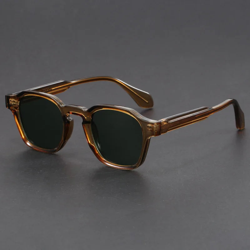 Square Sunglasses Retro Design - Polycarbonate Frame