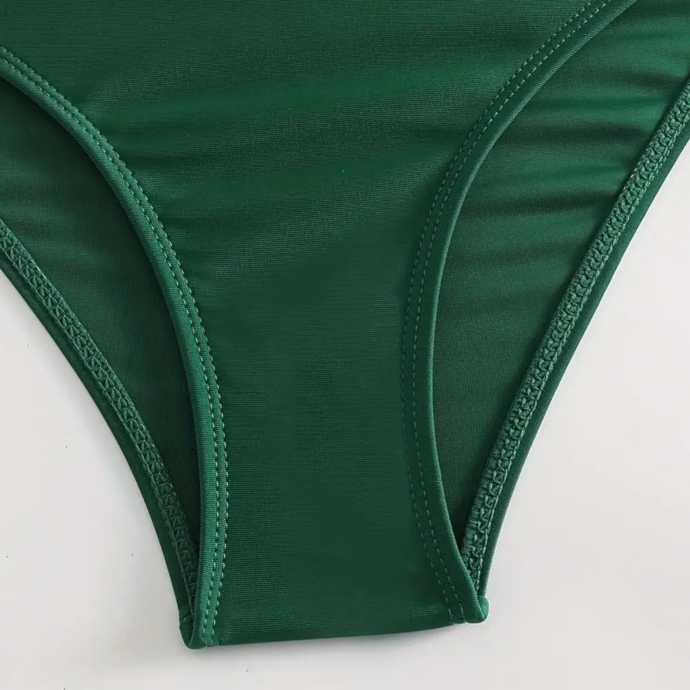 Women's V-Neck Shaping Bikini for Abdomen Control