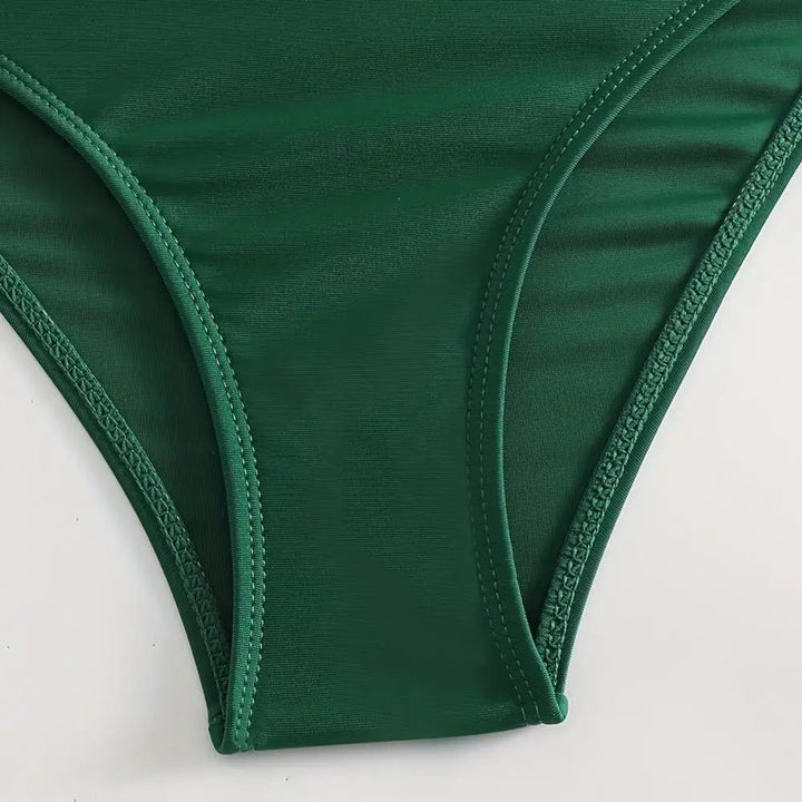 Women's V-Neck Shaping Bikini for Abdomen Control