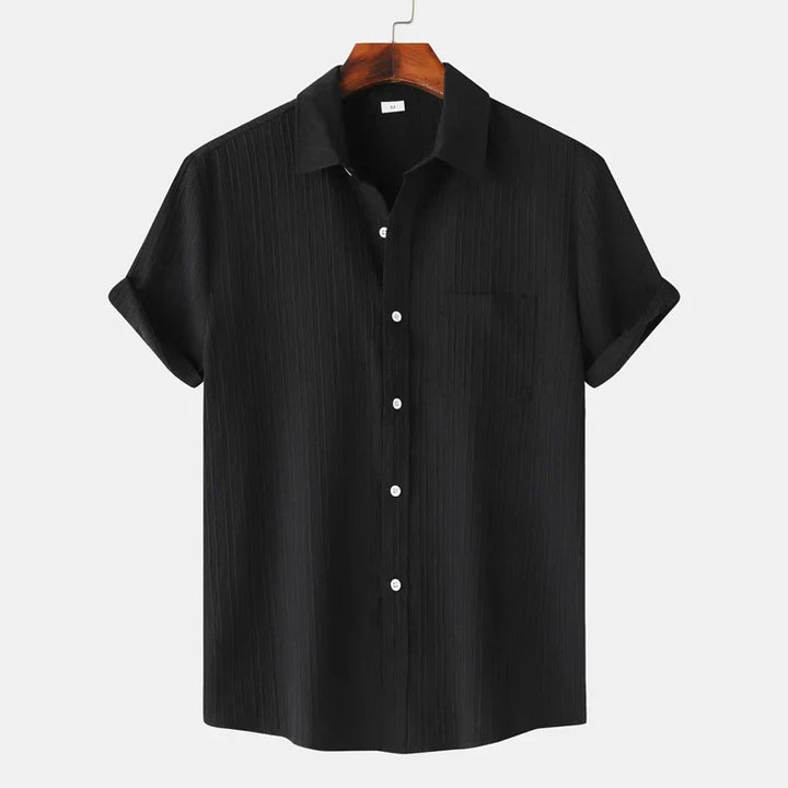 Men’s Short Sleeve Textured Shirt