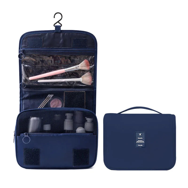 Hanging Travel Toiletry Bag 6 Compartments & Wet Pocket Compact & Versatile Waterproof Polyester, view 6 - Elena Harper