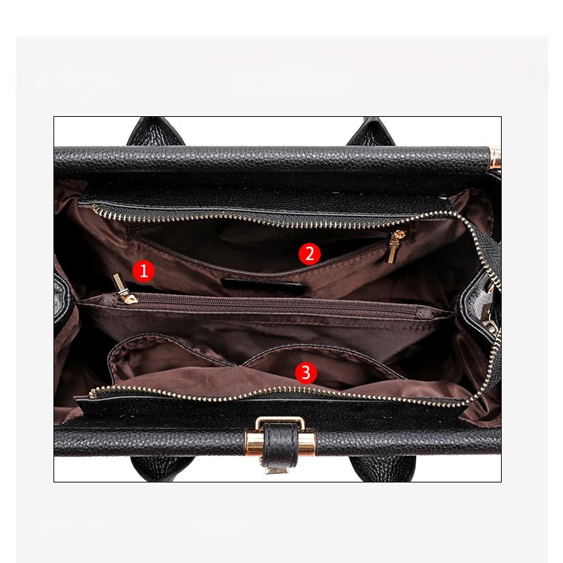Women's Stylish Handbag with Elegant Embossed Design
