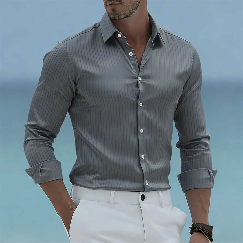 ELENA HARPER™  |  STRIPED SHIRT FOR MEN