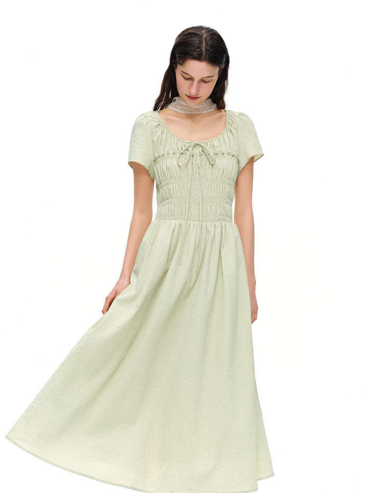 Isotta Soft Draped Dress, view 2 - Elena Harper