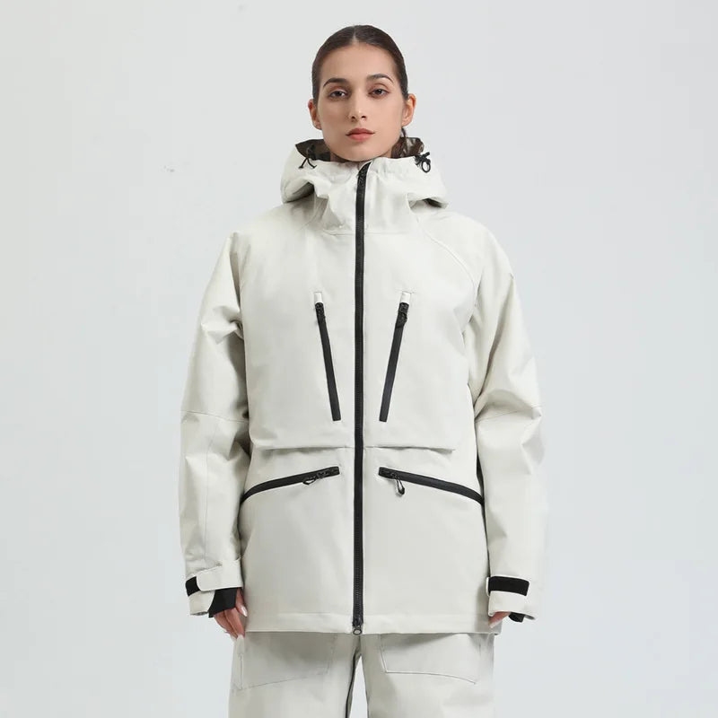 Unisex Winter Snowboard Jacket Breathable and Water-Repellent, view 4 - Elena Harper