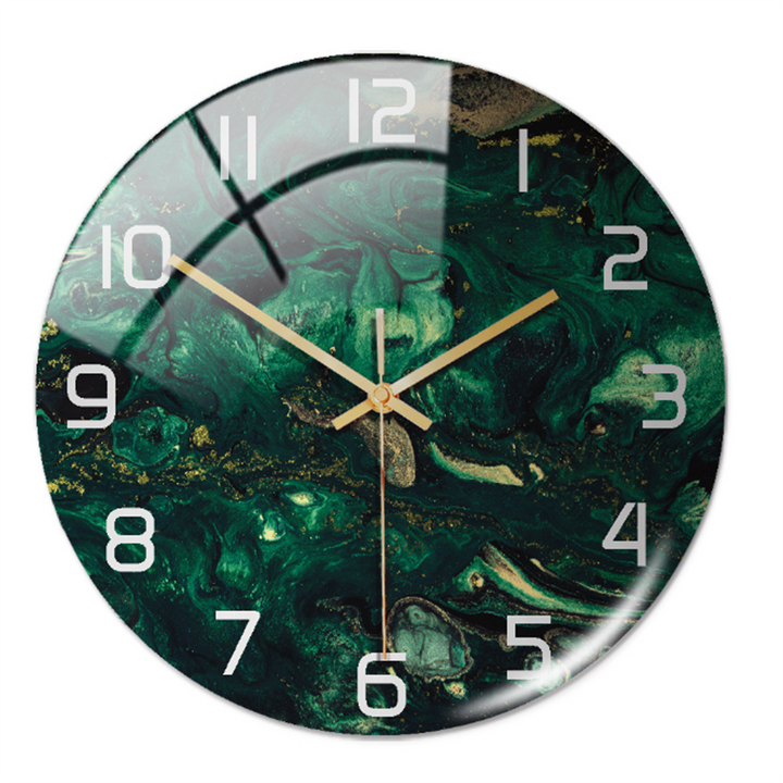 Elegant Marble-Effect Wall Clock – MarbleTime
