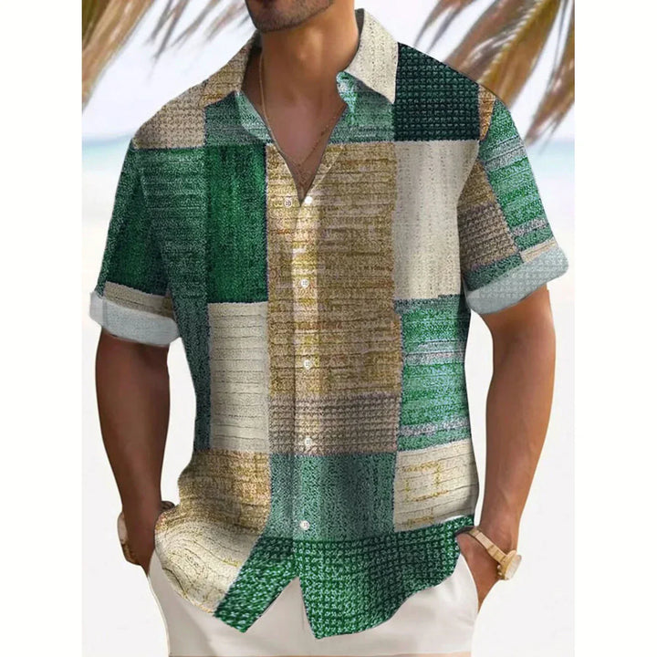 ELENA HARPER™  |  SUMMER PATCHWORK SHIRT FOR MEN