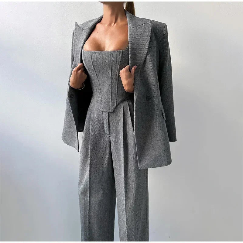Gabriella Elegant Tailored Blazer, view 6 - Elena Harper