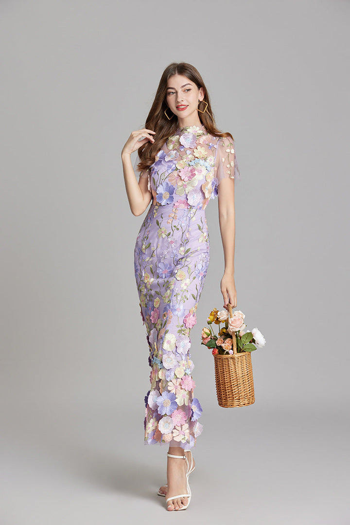 Solara - Floral Finesse Dress