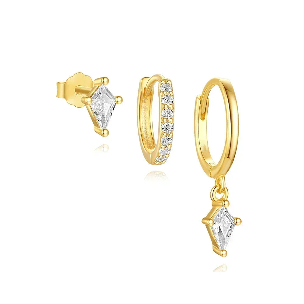 Azaria Earring Set with Pendant, view 5 - Elena Harper
