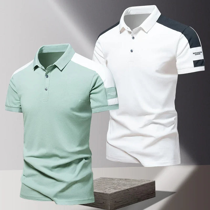 Geofredo Smooth Cotton Polo, view 3 - Elena Harper