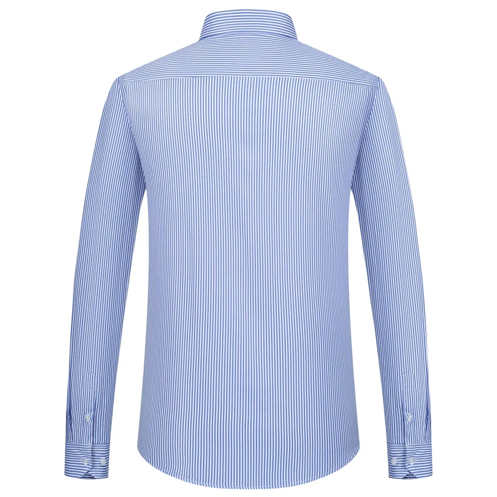 Abele Elegant Striped Shirt, view 6 - Elena Harper