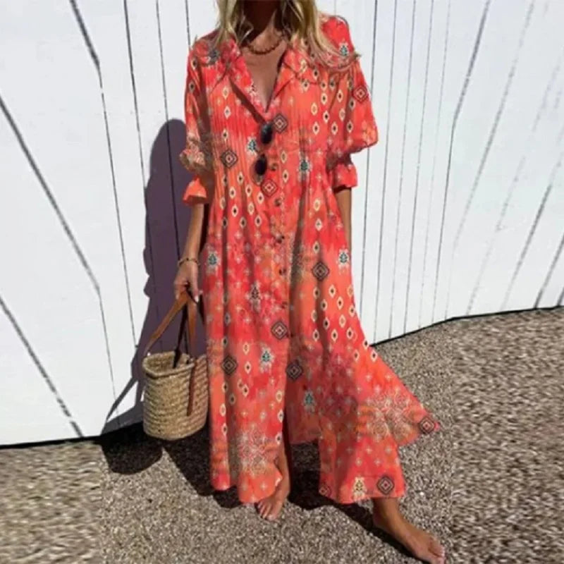 Odessa Elegant Bohemian Dress - Elena Harper
