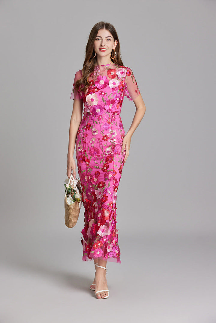 Agde Flower Dress - Elena Harper