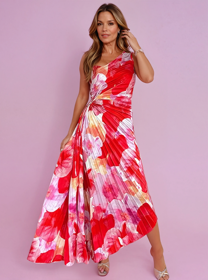 Katie Pleated Summer Dress - Elena Harper