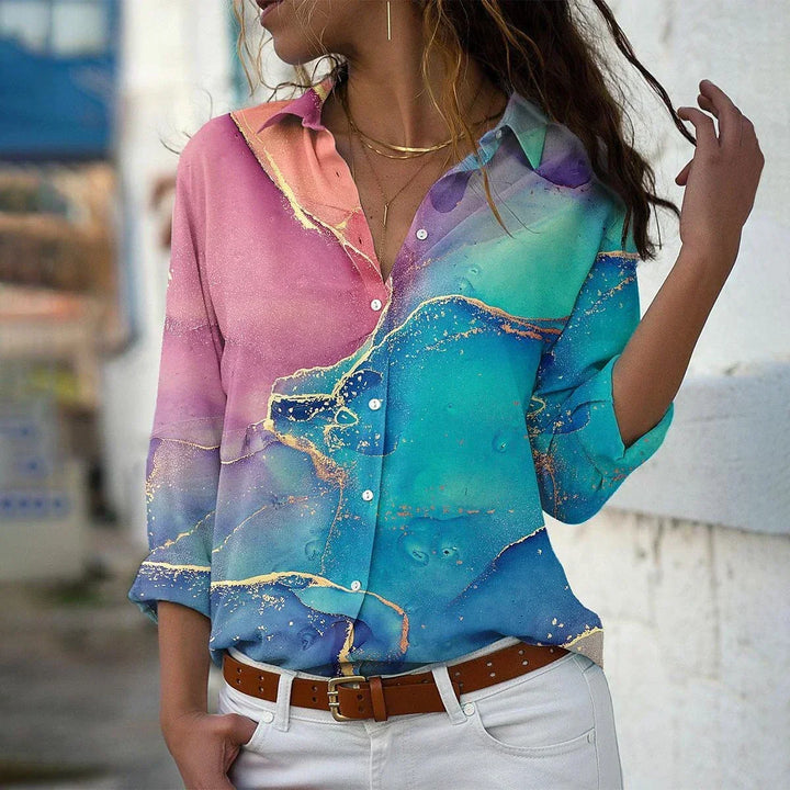 Geertje I Fashionable Printed Blouse - Elena Harper