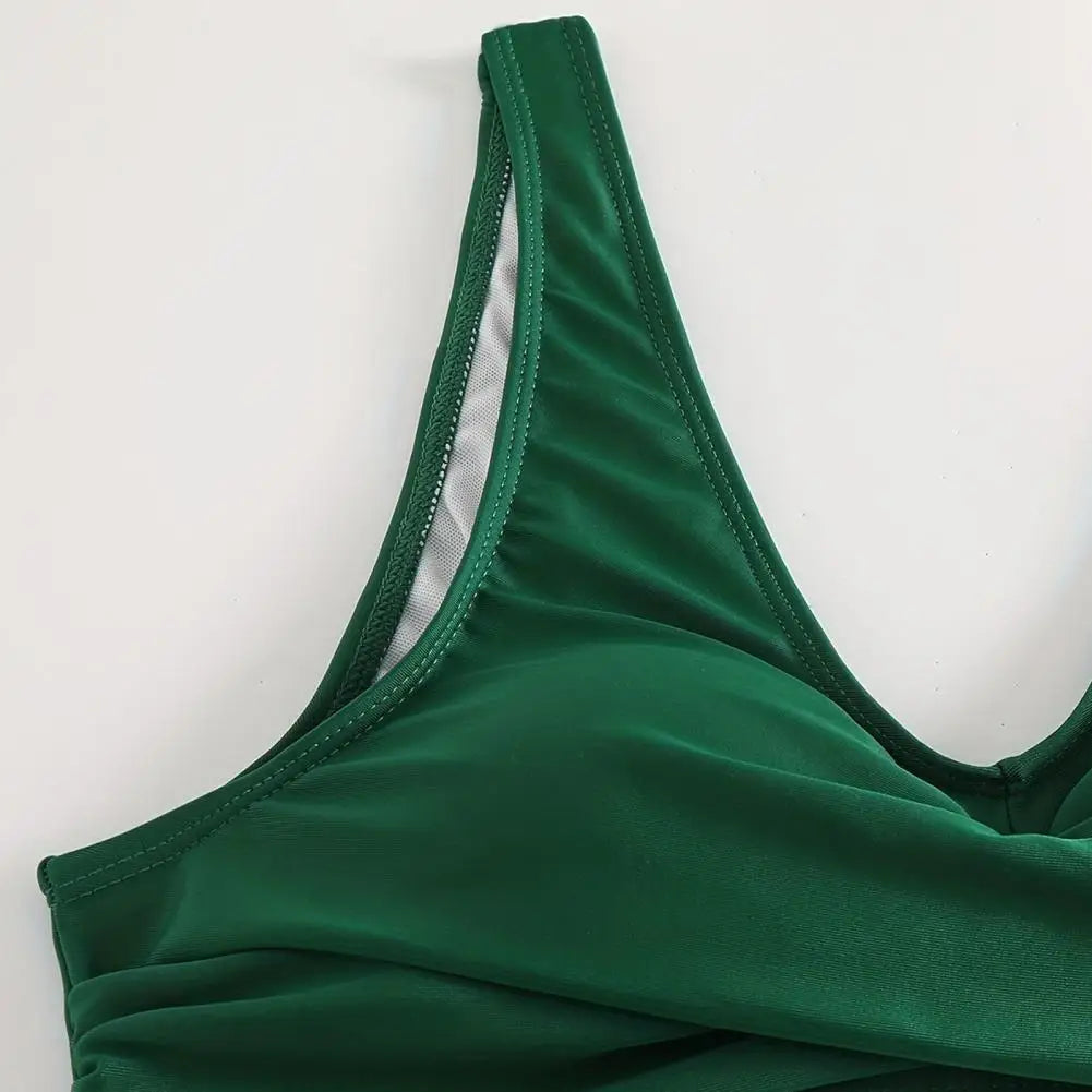 Women's V-Neck Shaping Bikini for Abdomen Control
