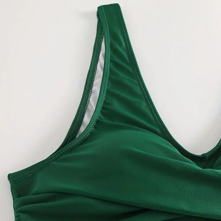 Women's V-Neck Shaping Bikini for Abdomen Control