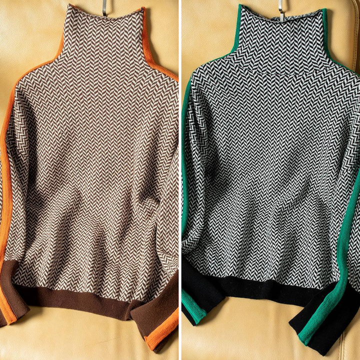 Selma™ | Stylish Turtleneck with Print