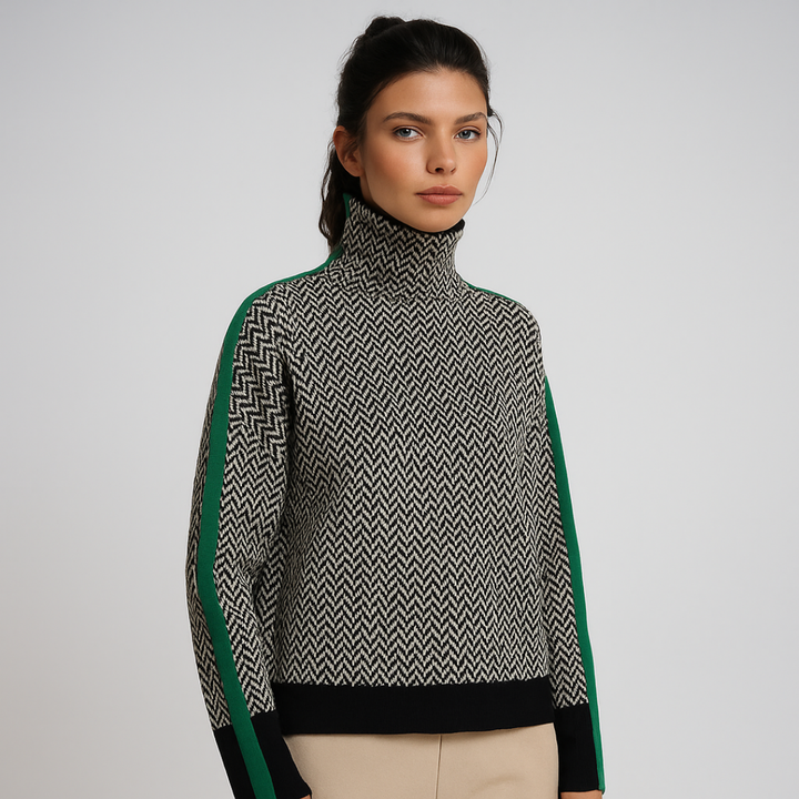 Selma™ | Stylish Turtleneck with Print