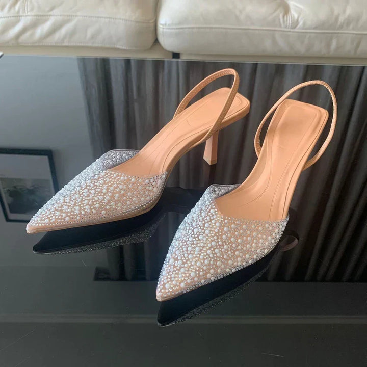 MADISON Graceful Sparkle Heels, view 2 - Elena Harper