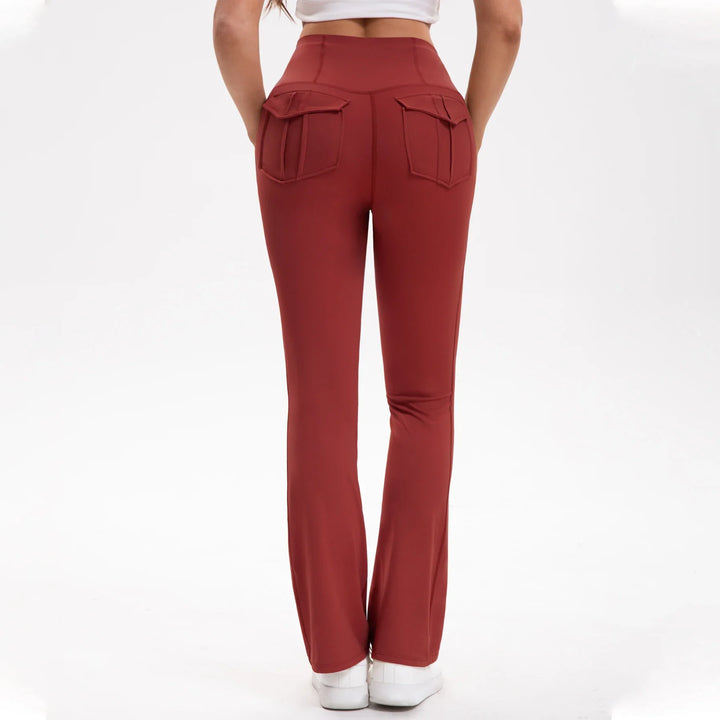 Gessica Elegant Flared Pants, view 5 - Elena Harper