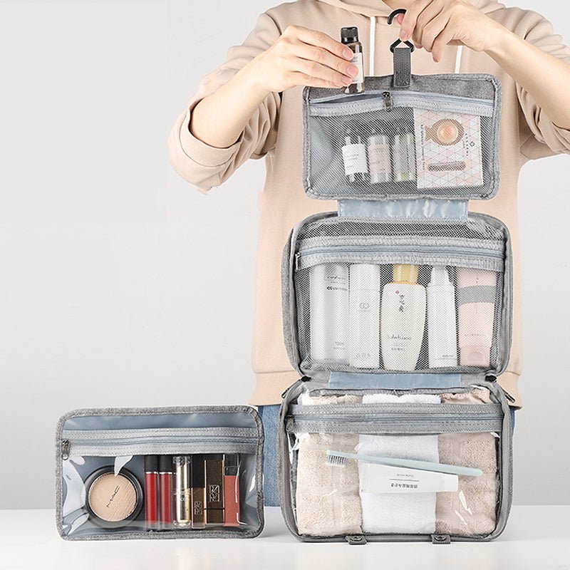 TravelTidy – Compact Cosmetics Organiser with 4 Compartments