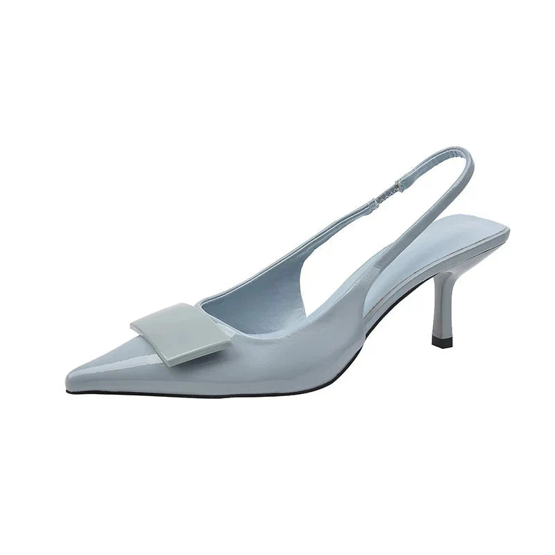 Women's Slingback Heels for Office - Elegant and Refined