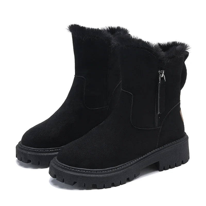 Women's Plush Platform Snow Boots Piquelle, view 6 - Elena Harper