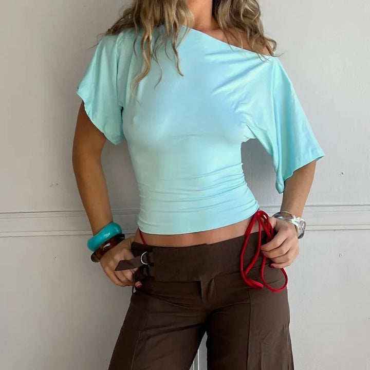 Kalista Soft Draped Blouse, view 2 - Elena Harper