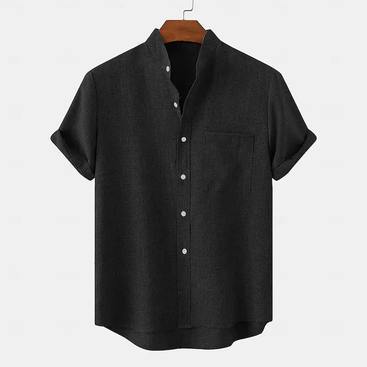 Lorion Casual Button-Down Shirt with Soft Texture, view 3 - Elena Harper