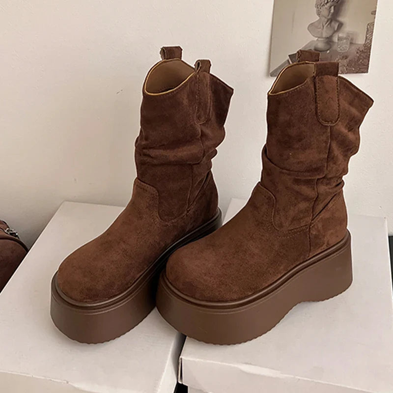 Jacaranda Soft Suede Ankle Boots, view 3 - Elena Harper