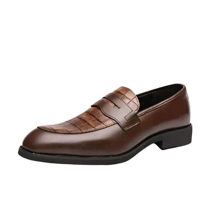 Ezequiel Crocodile Loafers, view 3 - Elena Harper