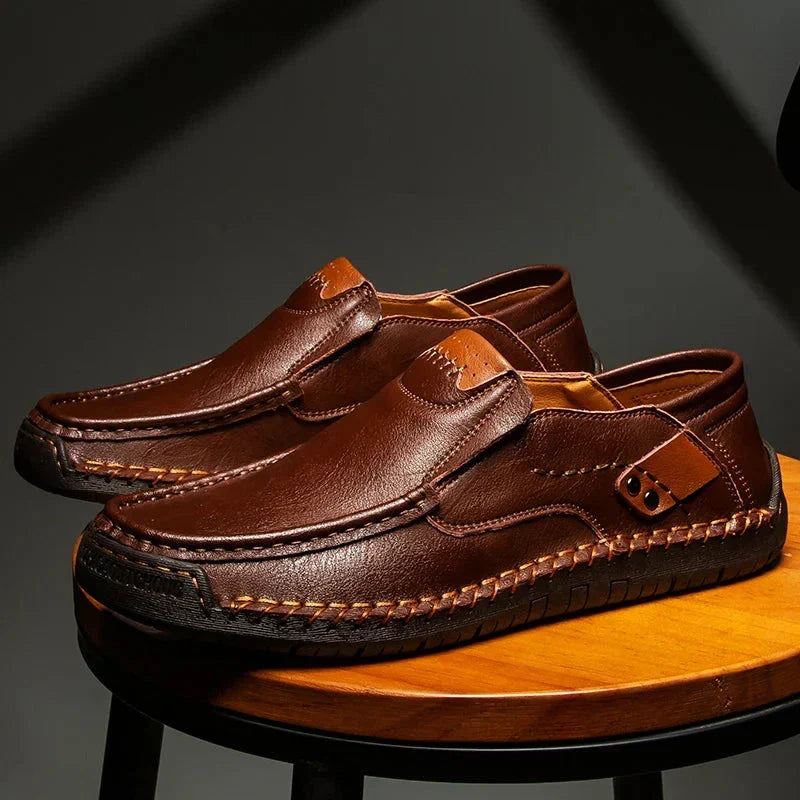 Classic Leather Loafers for Men - Elena Harper