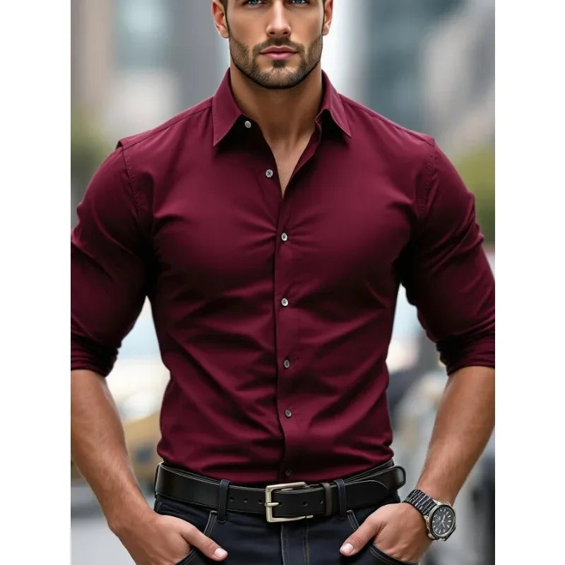 ELENA HARPER™  |  LONG SLEEVE BUSINESS SHIRT FOR MEN