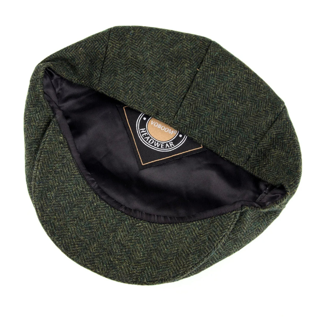 Men's Classic Herringbone Flat Cap for Timeless Style