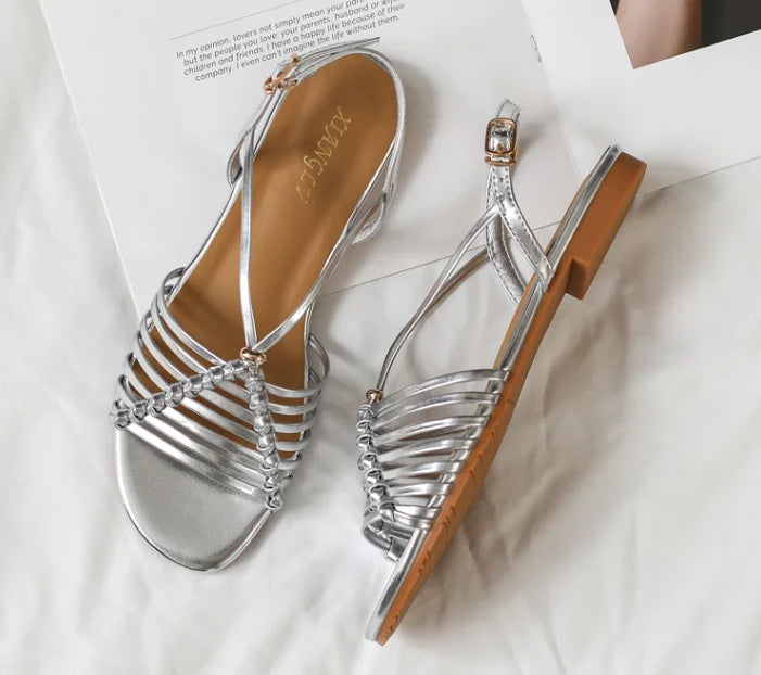 Graziolina Elegant Leather Sandals, view 6 - Elena Harper