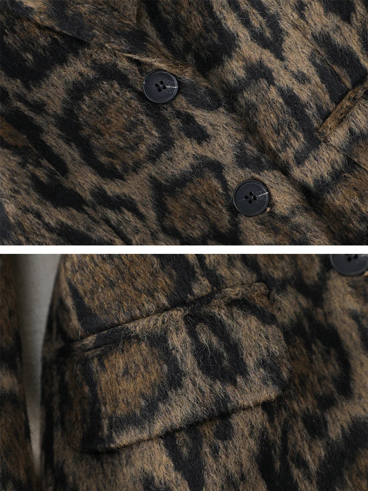 Leandra Casual Leopard Blazer for Women, view 4 - Elena Harper