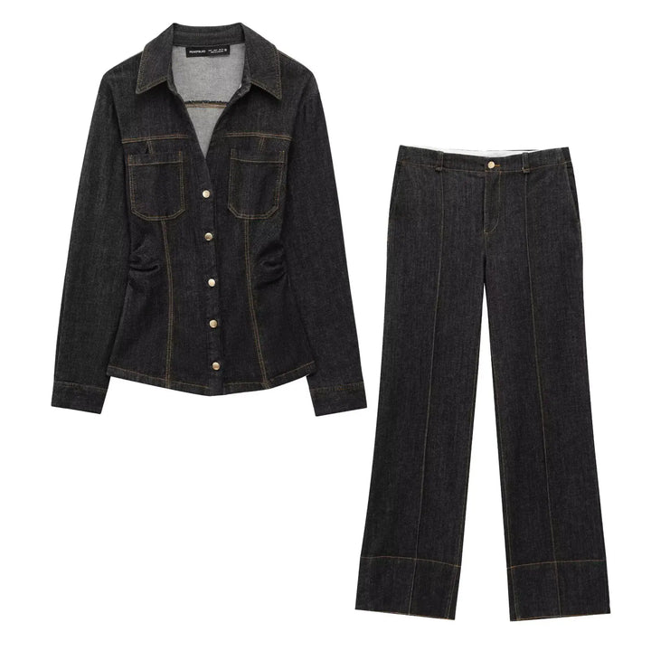 Giordana Refined Denim Jacket, view 4 - Elena Harper