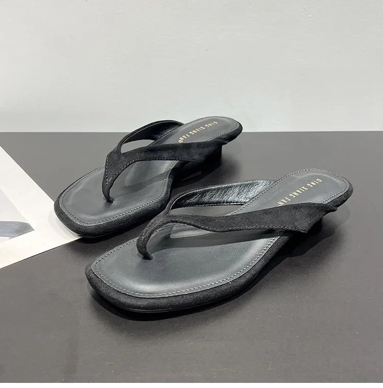 Elena Elegant Suede Sandals - Elena Harper