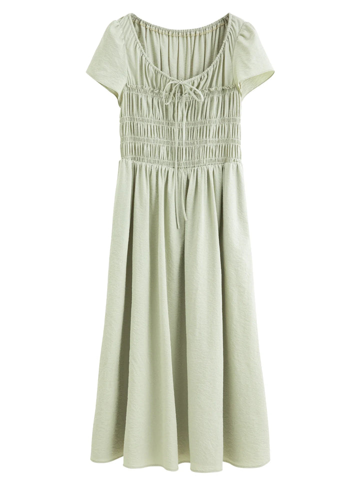 Isotta Soft Draped Dress, view 5 - Elena Harper