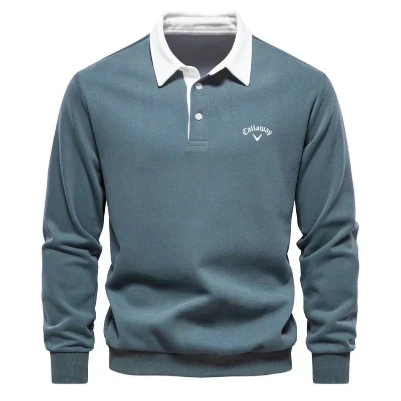 LAURENT MONACO | POLO SWEATER WITH REFINED CONTRASTS