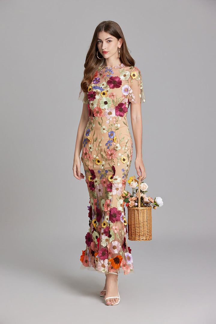 Agde Flower Dress - Elena Harper